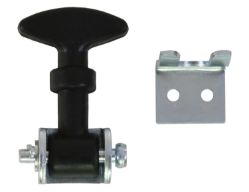 Buyers Products WJ202 2-1/2" Miniature Rubber Hood Catch with Bracket - BUY WJ202