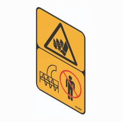 BOSS 139-8896 Danger Auger Decal 