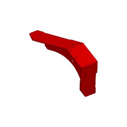 Boss 143-4627-01 Red Rear Left Fender Weld 