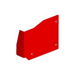 Boss 143-4640-01 Red Left Drive Guard 