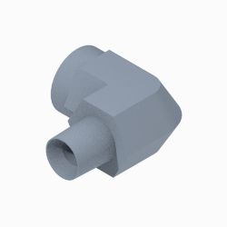 BOSS 143-7097 90-Degree Elbow Fitting (1/4 MNPT x 1/4 FNPT, SS) 