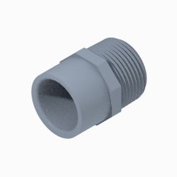 BOSS 143-7102 1.0 MNPT x 3/4 PVC Pipe Adapter Fitting 