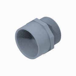 BOSS 143-7104 2" MNPT x 2" PVC Pipe Adapter Fitting 