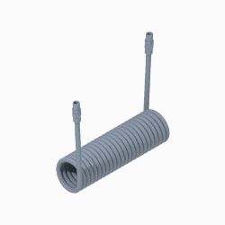 BOSS 143-7106 8ft Coil Hose (1/4 MNPT, 1/4 MNPT) 