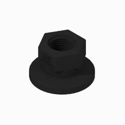 BOSS 143-7186 1/2 FNPT x 1.0 MFD Flange PP Straight Fitting 