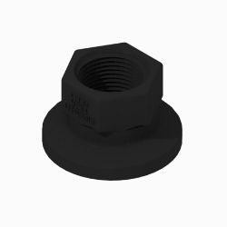 BOSS 143-7187 Straight Fitting (3/4 FNPT x 1.0 MFD Flange, PP) 