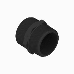 BOSS 143-7190 traight Fitting (2.0 MNPT Short Hex NIP, PP) 