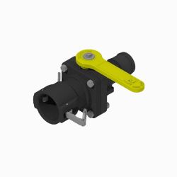 BOSS 143-7208 Ball Valve (2" QD x 2" Barb) 