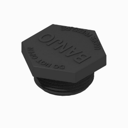 BOSS 143-7396 Extended Hex 1.0 MNPT, PP Special Short Plug 
