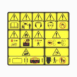 BOSS 143-7420 Legacy Main Warning Decal 