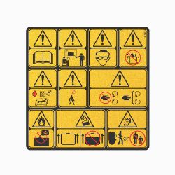 BOSS 143-7421 Genesis Main Warning Decal 