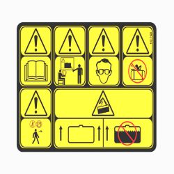 BOSS 143-7422 Brine Buddle Main Warning Decal 