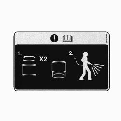 BOSS 143-7440 Open Cap to Vent Decal 