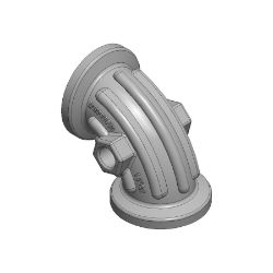 BOSS 143-7711 1.0 x 1.0 MFD Flange SWP PP 90 Degree Elbow Fitting 
