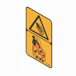 BOSS 144-1299 Discharge Danger Decal 