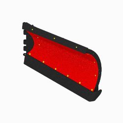 BOSS BAL16008 92 PolyXT RT3 Blade Half w/ Edge (09+) 