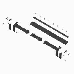 BOSS BXP16502 BXP 8-0 Skid Steer Back Drag Edge Kit 