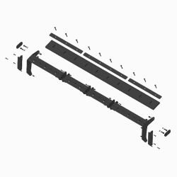 BOSS BXP16503 BXP 10-0 Skidsteer Back Drag Edge Kit 