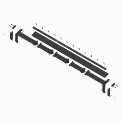 BOSS BXP16504 BXP Skidsteer 12-0 Back Drag Edge Kit 