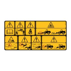 BOSS BXP16990 BXP Blade Warning Decal 