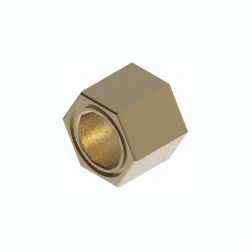 BOSS HDW01720 3/8-16 Nylon Insert Yellow Zinc Nut 