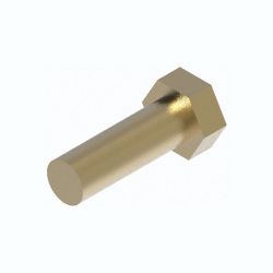 BOSS HDW01728 1/2-13 x 1-1/2 Grade 5 Yellow Zinc Hex Head Cap Screw 