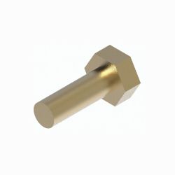 BOSS HDW01751 1/4-20 x 3/4 Grade 5 Yellow Zinc Hex Head Cap Screw 