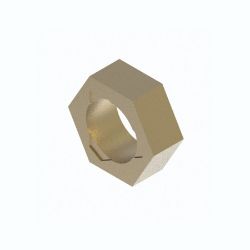 BOSS HDW02007 5/8-11 Grade A Yellow Zinc Toplock Hex Jam Nut - BOSS HDW02007