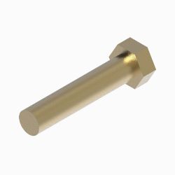 BOSS HDW05608 5/8-11 x 3 Grade 5 Yellow Zinc Hex Head Cap Screw - BOSS HDW05608