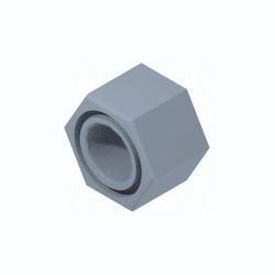 BOSS HDW05851 1/4-20 Stainless Steel 18-8 Nylon Lock Nut 