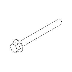 Boss HDW26218 Stainless Steel Hex Head Flat Screw : 1/4-20 x 2.50 