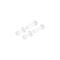 BOSS HDW26529 ATV/UTV/S Formed Curb Guard Hardware Kit 