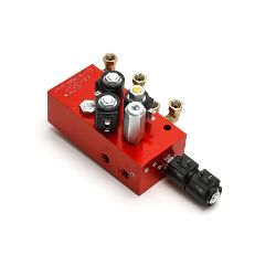 BOSS HYD07122 RT3 Red 16 Straight Valve Assembly w/ SmartHitch 2 - BOSS HYD07122