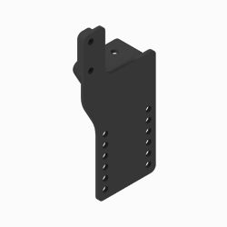 BOSS LTA04879-03 Dodge 1/2T Black Weld Drive Side Pushbeam Support Plate (02+) 