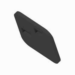 BOSS LTA12419-03 Polaris Ranger XP 1000 Pushbeam Support Plate Full Spacer 