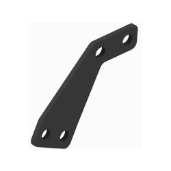 BOSS LTA13588-03 Yamaha Grizzly 550/700 ATV Under Carriage Black Front Bracket (12+) 
