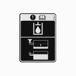 BOSS MSC04595 Hydraulic Fluid Fill Decal 