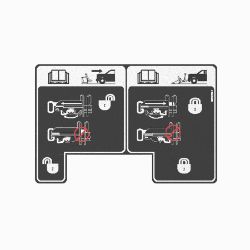 BOSS MSC04603 SmartHitch2 Passenger Side Pin Housing Decal 