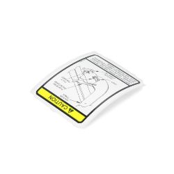 BOSS MSC04609 Coupler Auto Pins Caution Decal - BOSS MSC04609