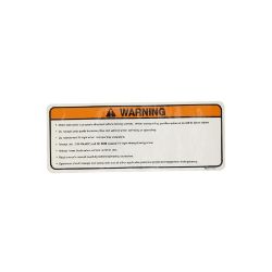 BOSS MSC12453 UTV Plow Blade Warning Decal - BOSS MSC12453