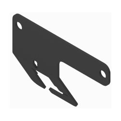 BOSS MSC12634-03 UTV Black 9-Pin Molex Dash Bracket 