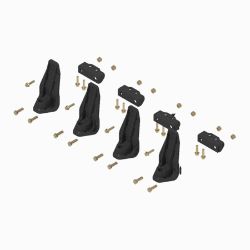 BOSS MSC18207 DXT Extended 4-Piece Plow Shoe Kit 