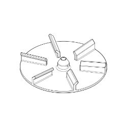 Boss MSC22599 15" Urethane Spinner Disk  