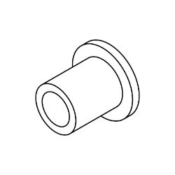 Boss MSC26038 Flange Bushing : 0.255 ID x 0.375 OD 