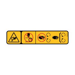 Boss MSC26107 Pintle Cover Warning Decal 