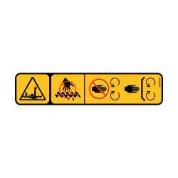 Boss MSC26108 Auger Cover Warning Decal 