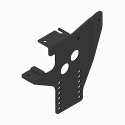 BOSS PBA05498-03 Wrangler Black Weld Drive Pushbeam Support Plate (97-02) 