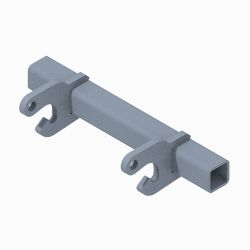 BOSS PBA07756 Non-Welded Pushbeam Universal HD Plow 