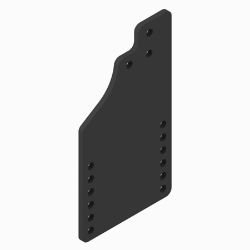 BOSS PBA09267-03 Terrastar Black Passenger Side Sideplate (13+) - BOSS PBA09267-03