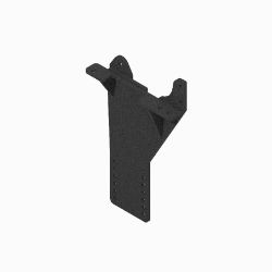 BOSS PBA09630-03 Mitsubishi Black Weld Passenger Side Pushbeam Support Plate (05+) 